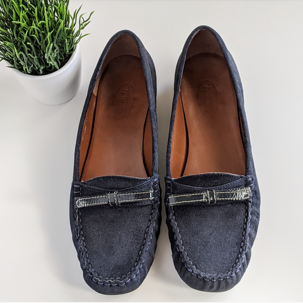 TALBOTS Mocasines Navy Blue Suede Shoes